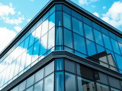 Professional office building with clean glass facade